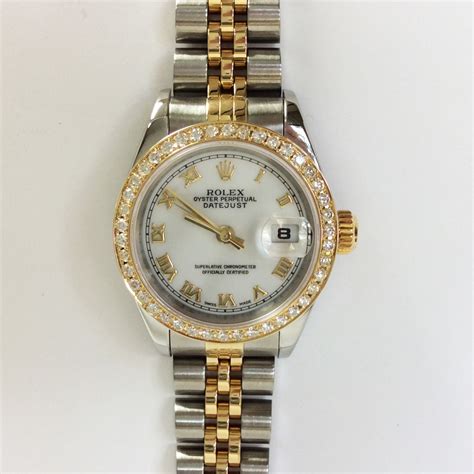 rolex 26mm factory diamond bezel|ladies Rolex datejust diamond bezel.